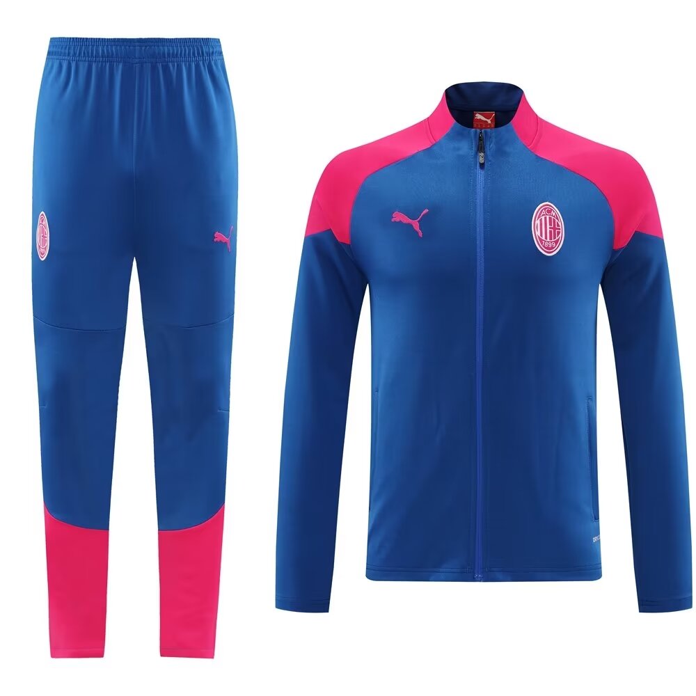 AAA Quality AC Milan 24/25 Tracksuit - Pink/Blue